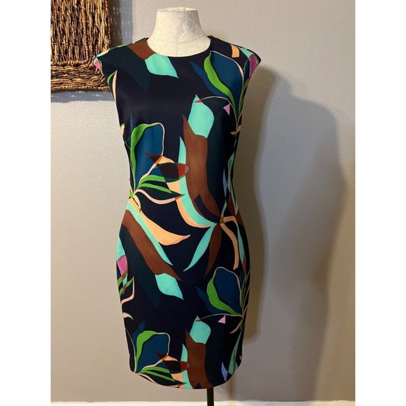 Ted Baker Scuba Dress 3 US Medium 8 10 Stretch Career Church - Picture 2 of 11